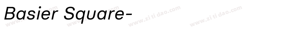Basier Square字体转换